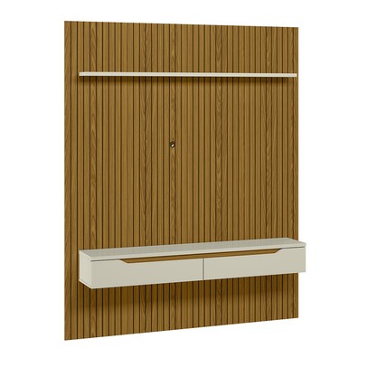 Painel para TV Até 65 Polegadas Nuke 2 Portas Cedro/Off White - Pnr Móveis