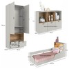 Quarto Infantil Completo Montessoriana Lille 2 Portas 5 Gavetas com Led Arenas - Art In Móveis