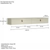 Rack para TV Até 55 Polegadas Nuke 2 Portas Off White/Bege - Pnr Móveis