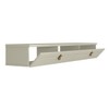 Rack para TV Até 55 Polegadas Nuke 2 Portas Off White/Bege - Pnr Móveis