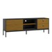 Rack para TV Até 60 Polegadas Industrial Anubis Preto/Cedro - Pnr Móveis
