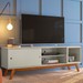 Rack para TV Até 60 Polegadas Vertigo 1 Porta Off White - Pnr Móveis