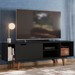 Rack para TV Até 60 Polegadas Vertigo 1 Porta Preto - Pnr Móveis