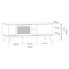 Rack para TV Até 60 Polegadas Vertigo 1 Porta Off White - Pnr Móveis