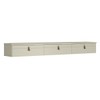 Rack para TV Até 65 Polegadas Suspenso Nuke 3 Portas Off White - Pnr Móveis