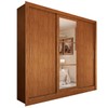 Guarda-Roupa Casal Cali 3 Portas 3 Gavetas com Espelho Cinamomo - Panorama Móveis