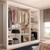 Guarda-Roupa Casal Cali Slim 3 Portas com Espelho Branco - Panorama Móveis