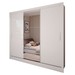Guarda-Roupa Casal Colie 3 Portas 3 Gavetas com Espelho Branco - Panorama Móveis