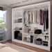 Guarda-Roupa Casal Colie Slim 3 Portas com Espelho Branco - Panorama Móveis