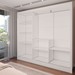 Guarda-Roupa Casal Colie Slim 3 Portas com Espelho Branco - Panorama Móveis