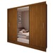 Guarda-Roupa Casal Colie Slim 3 Portas com Espelho Cinamomo - Panorama Móveis