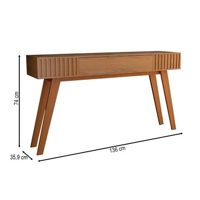 Aparador Deluxe 1 Gaveta Ripado Freijó - Panorama Móveis