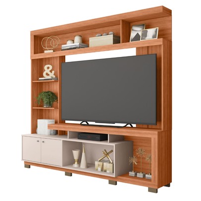 Estante para TV Até 55 Polegadas Formosa 2 Portas Freijó/Off White - Caemmun