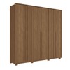 Guarda-Roupa Casal Coimbra 6 Portas 4 Gavestas Ripado 16524 Jatoba - Santos Andirá