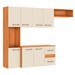 Cozinha Compacta Gianna 7 Portas 2 Gaveta Cinamomo/Off White - Pnr Móveis
