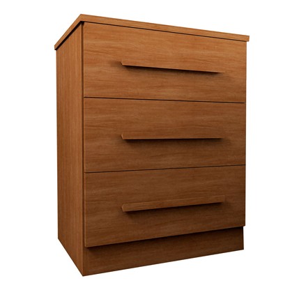 Mesa de Cabeceira Tulum com 3 Gavetas Cinamomo - Panorama Móveis