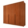 Guarda-Roupa Casal Matira 6 Portas 4 Gavetas Ripado Cinamomo - Panorama Móveis