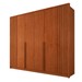 Guarda-Roupa Casal Matira 6 Portas 4 Gavetas Ripado Cinamomo - Panorama Móveis
