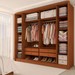 Guarda-Roupa Casal Matira 6 Portas 4 Gavetas Ripado Cinamomo - Panorama Móveis