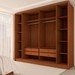 Guarda-Roupa Casal Matira 6 Portas 4 Gavetas Ripado Cinamomo - Panorama Móveis