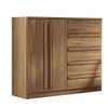 Cômoda Málaga Gold 2 Portas 5 Gavetas 3101 Jatoba - Santos Andirá