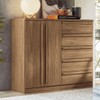 Cômoda Málaga Gold 2 Portas 5 Gavetas 3101 Jatoba - Santos Andirá