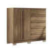 Cômoda Málaga Gold 2 Portas 5 Gavetas Jatoba - Santos Andirá