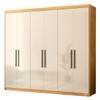 Guarda-Roupa Casal Venice 6 Portas 4 Gavetas 100% Mdf Cinamon/Off-White - Demóbile