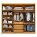 Guarda-Roupa Casal Venice 6 Portas 4 Gavetas 100% Mdf Cinamon/Off-White - Demóbile