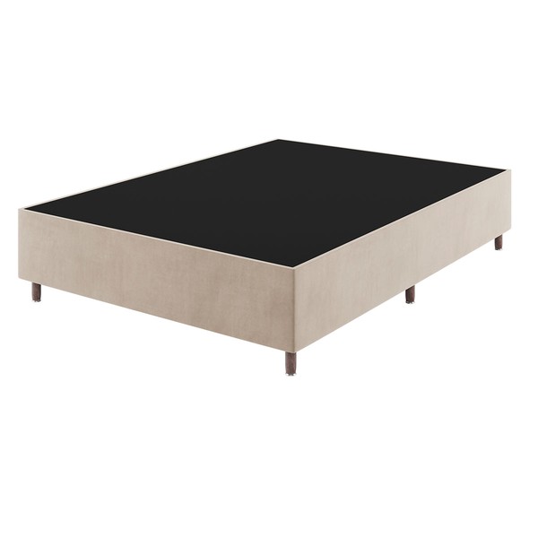 Base Cama Box Casal Lunare Turkey Creme - Vian