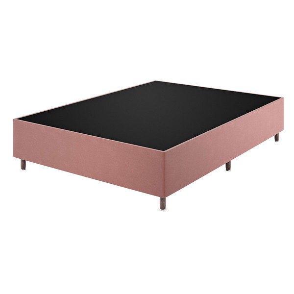 Base Cama Box Casal Lunare Turkey Rose - Vian