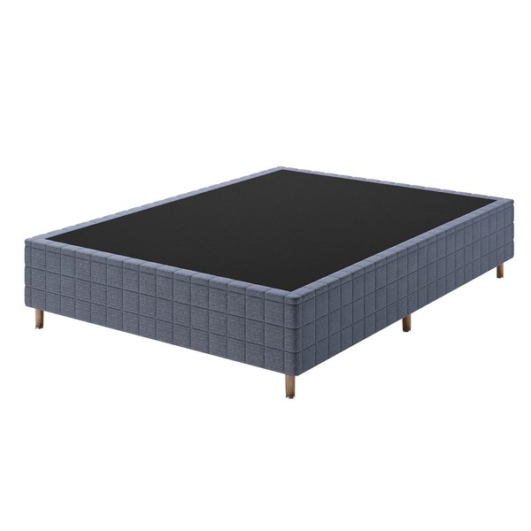 Base de Cama Box Casal Lunare Rustico Azul - Vian