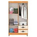 Guarda-Roupa Solteiro Dória 4 Portas 2 Gavetas Cinamomo/Off White - Pnr Móveis