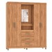 Guarda-Roupa Fiore 4 Portas 3 Gavetas Mel - Pnr Móveis