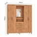 Guarda-Roupa Fiore 4 Portas 3 Gavetas Mel - Pnr Móveis
