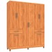 Guarda-Roupa Solteiro Basile 8 Portas 2 Gavetas Cinamomo - Pnr Móveis