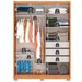 Guarda-Roupa Solteiro Lume 2 Portas 3 Gavetas Cinamomo/Off White - Pnr Móveis