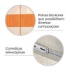 Guarda-Roupa Solteiro Lume 2 Portas 3 Gavetas Cinamomo/Off White - Pnr Móveis
