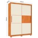 Guarda-Roupa Solteiro Lume 2 Portas 3 Gavetas Cinamomo/Off White - Pnr Móveis