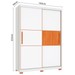 Guarda-Roupa Solteiro Lume 2 Portas 3 Gavetas Branco - Pnr Móveis