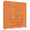 Guarda-Roupa Casal Farnese 4 Portas 6 Gavetas Cinamomo - Pnr Móveis