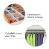 Guarda-Roupa Casal Rovere 3 Portas 9 Gavetas Cinamomo/Off White - Pnr Móveis