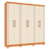 Guarda-Roupa Casal Fiorini 6 Portas 4 Gavetas Cinamomo/Off White - Pnr Móveis