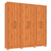 Guarda-Roupa Casal Fiorini 6 Portas 4 Gavetas Cinamomo - Pnr Móveis