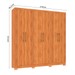 Guarda-Roupa Casal Fiorini 6 Portas 4 Gavetas Cinamomo - Pnr Móveis