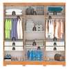 Guarda-Roupa Casal Fiorini 6 Portas 4 Gavetas Cinamomo - Pnr Móveis