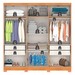 Guarda-Roupa Casal Fiorini 6 Portas 4 Gavetas Cinamomo - Pnr Móveis