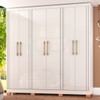 Guarda-Roupa Casal Fiorini 6 Portas 4 Gavetas Branco - Pnr Móveis