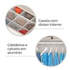 Guarda-Roupa Casal Fiorini 6 Portas 4 Gavetas Branco - Pnr Móveis