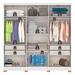Guarda-Roupa Casal Fiorini 6 Portas 4 Gavetas Branco - Pnr Móveis